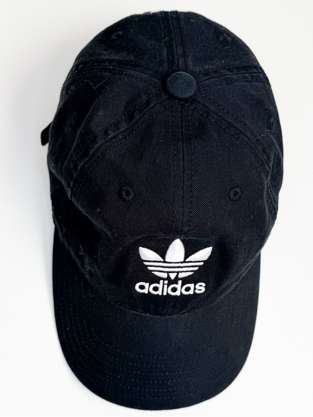 adidas Black Trefoil Logo Cap